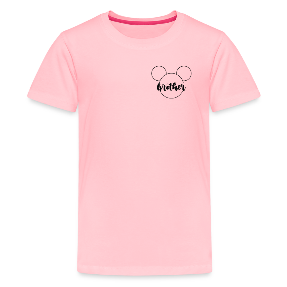 Kids' Premium T-Shirt BN MICKEY BROTHER BLACK - pink