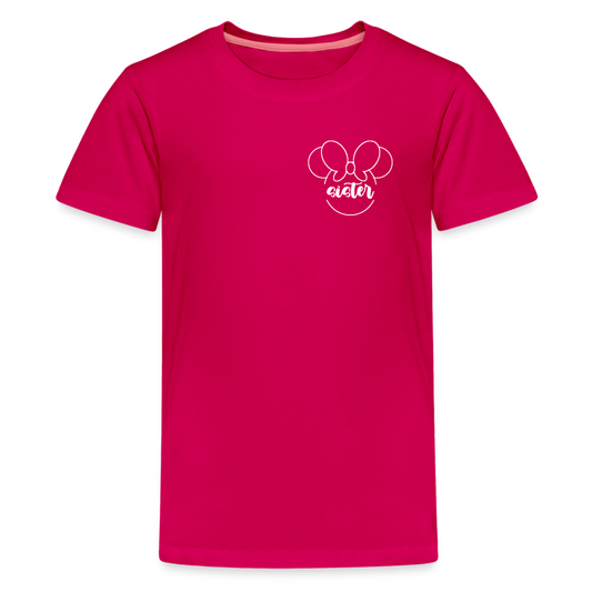 Kids' Premium T-Shirt BN MINNIE SISTER - dark pink